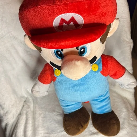 Nintendo Red and Blue Mario Plush Backpack, EUC - Picture 4 of 11